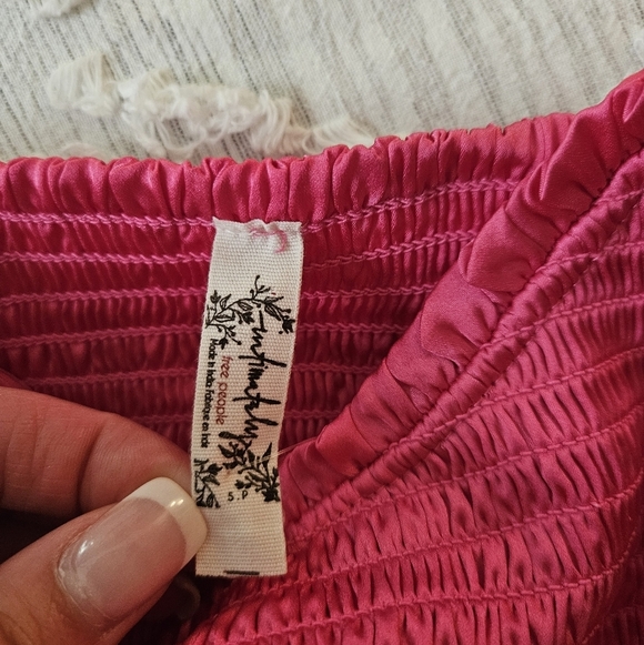 NWT Free People Right On Time Cami Tank Top Festival Fuschia Pink Size Small - Picture 5 of 7